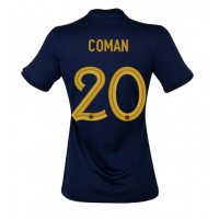 Dámy Fotbalový dres Francie Kingsley Coman #20 MS 2022 Domácí Krátký Rukáv